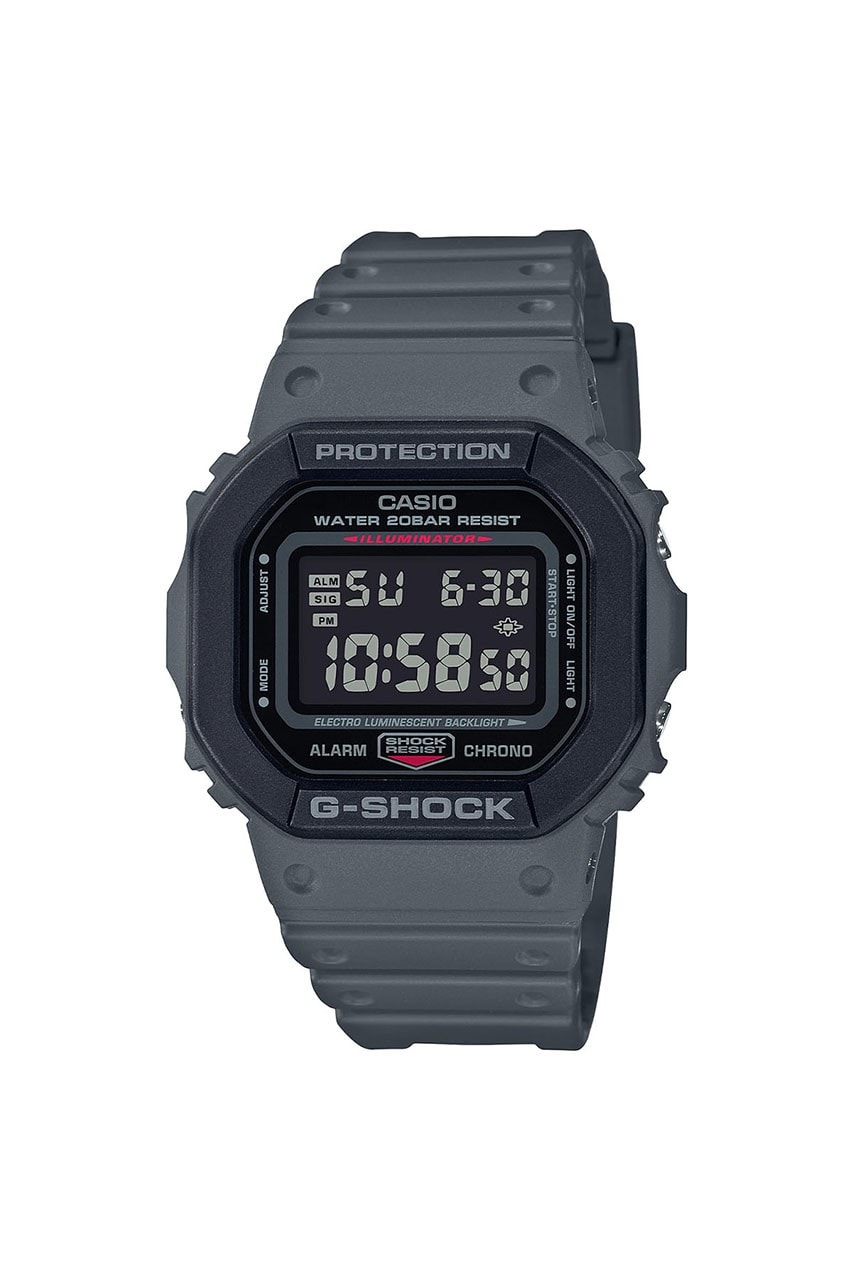 G-SHOCK 推出 DW-5600 和 GA-2000 全新配色「Utility」別注腕錶