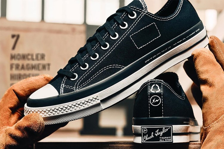 Moncler x fragment design x Converse 全新三方聯乘 Chuck 70 曝光
