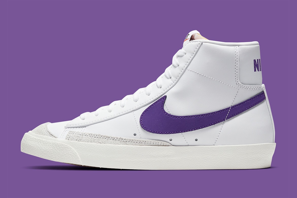 Nike Blazer Mid ’77 Vintage 最新配色「White/Voltage Purple」發佈