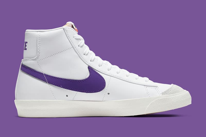 Nike Blazer Mid ’77 Vintage 最新配色「White/Voltage Purple」發佈