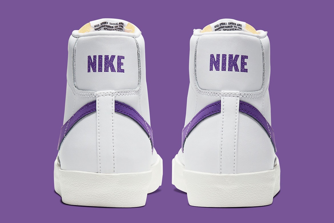Nike Blazer Mid ’77 Vintage 最新配色「White/Voltage Purple」發佈