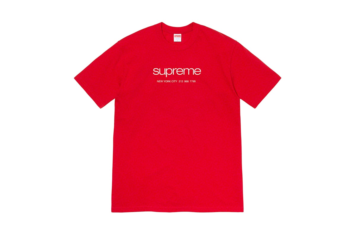 Supreme 正式發佈 2020 春夏 T-Shirt 系列