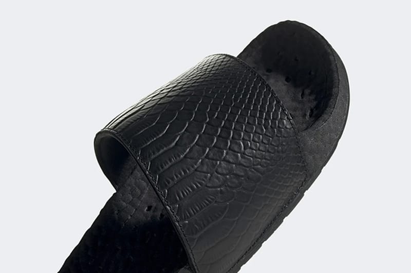 adidas 為經典 adilette 拖鞋推出馬毛及蛇皮別注款式