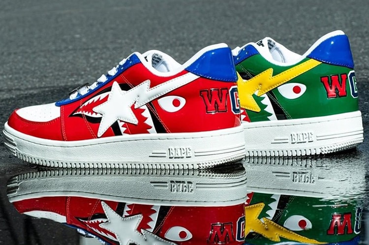 A BATHING APE® 為經典鞋款 BAPE STA 推出全新鯊魚別注款式