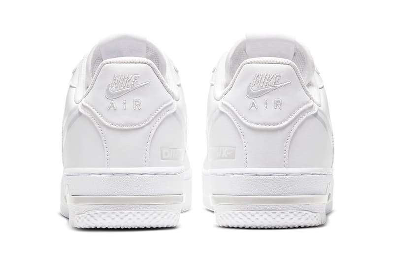 Nike 全新鞋型 Air Force 1 React D/MS/X 全白配色正式發佈