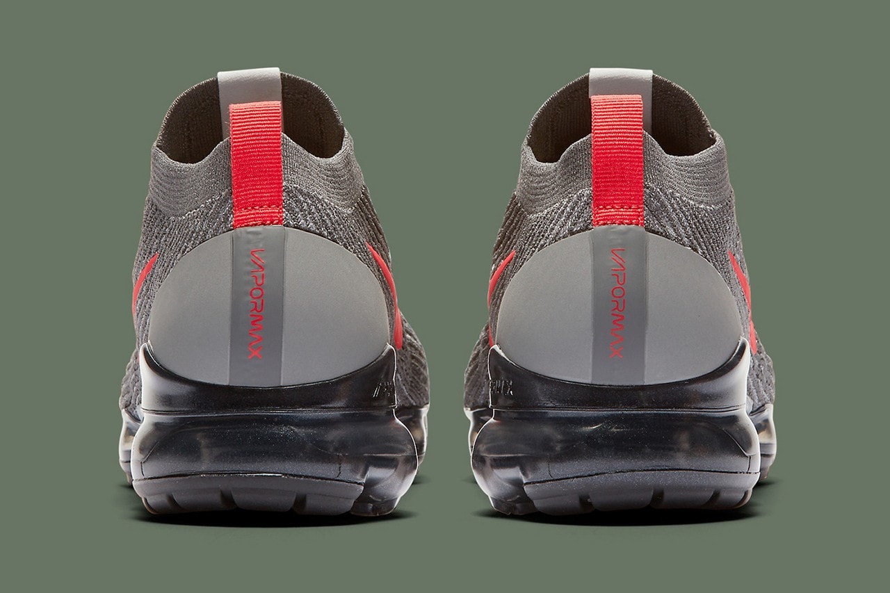 Nike VaporMax Flyknit 3 最新 Olive & Crimson 配色發佈