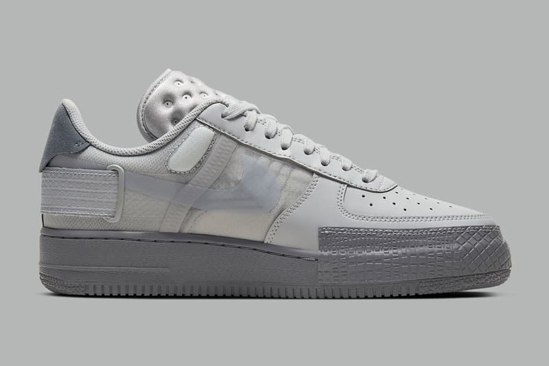 Nike Air Force 1 Type 最新配色「Triple Grey」正式曝光