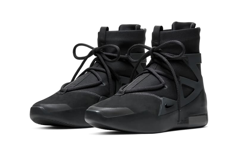 Nike Air Fear of God 1「Triple Black」官方圖輯發佈