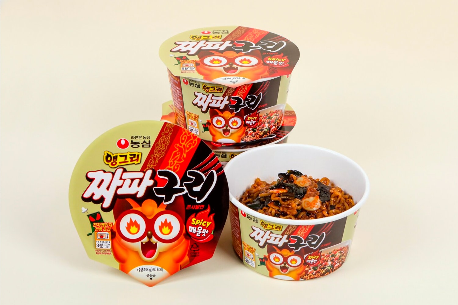 Nongshim 推出《寄生上流》版本之辣味炸醬即時麵「Spicy Chapaguri」
