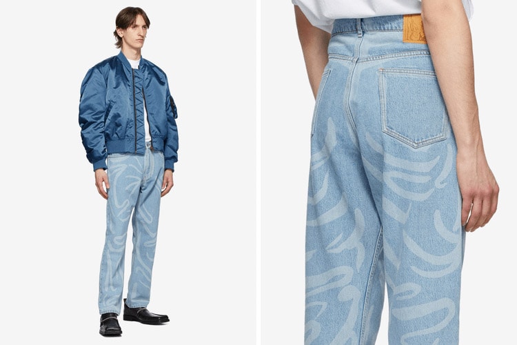 玩味十足 - Martine Rose 推出全新塗鴉摺紋直筒牛仔褲