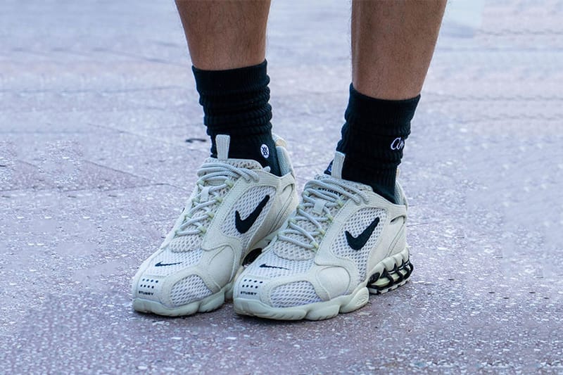 近賞 Stüssy x Nike Air Zoom Spiridon Caged 2 聯乘鞋款上腳圖輯