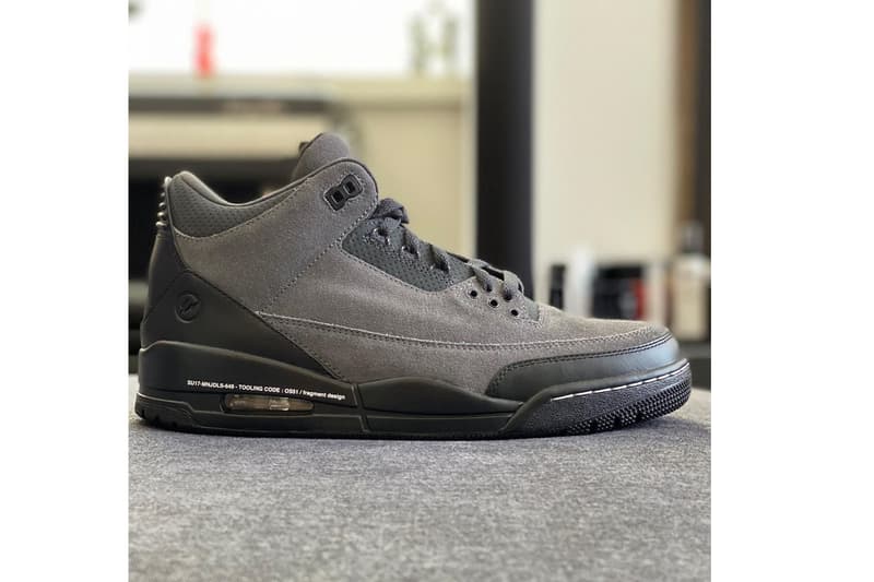 藤原浩再曝光一枚 Sample 版本 fragment design x Air Jordan 3 鞋款