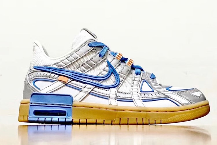 首度曝光!Off-White™ x Nike Air Rubber Dunk 最新配色「University Blue」