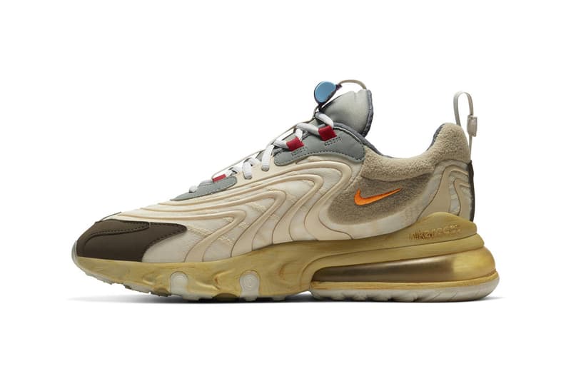 Travis Scott x Nike Air Max 270 React 聯乘鞋款官方圖輯正式發佈