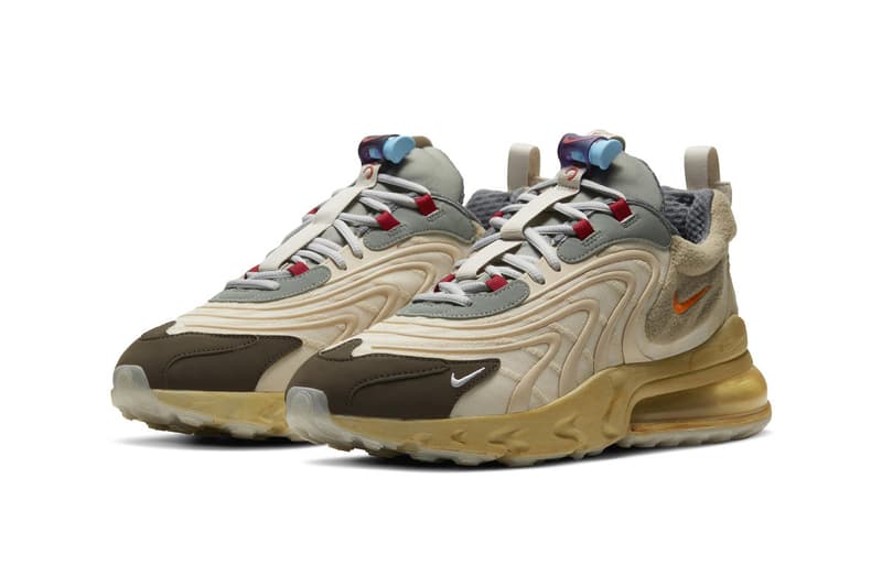 Travis Scott x Nike Air Max 270 React 聯乘鞋款官方圖輯正式發佈