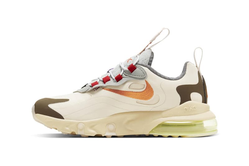 Travis Scott x Nike Air Max 270 React 聯乘鞋款官方圖輯正式發佈