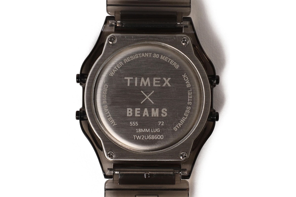BEAMS x TIMEX 打造別注透明材質手錶系列