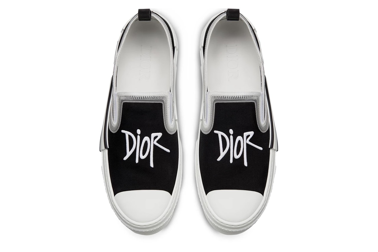 Dior 推出全新 Shawn Stussy 手寫字體 B23 Slip-On 懶人鞋