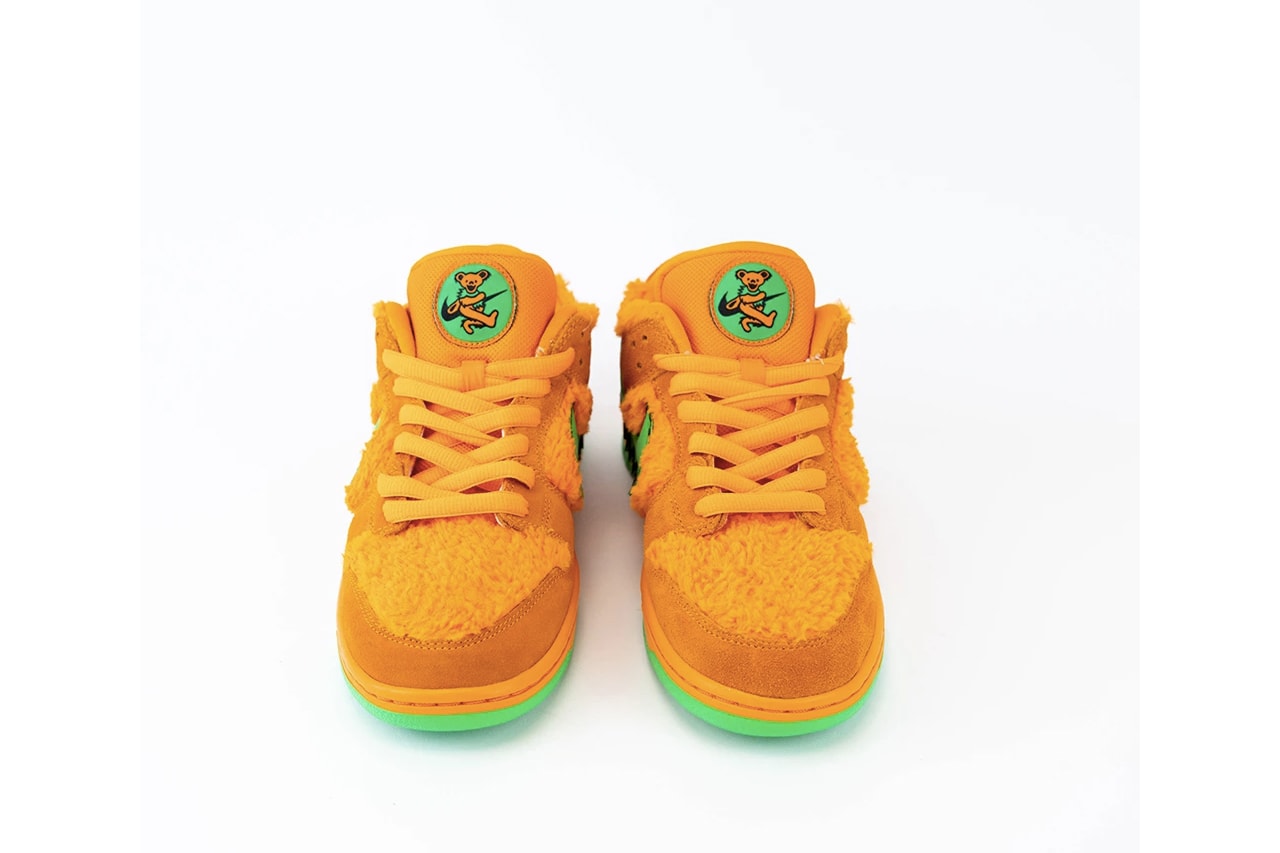 Grateful Dead x Nike SB Dunk Low「小熊」聯名橘色鞋款高清近賞圖輯曝光