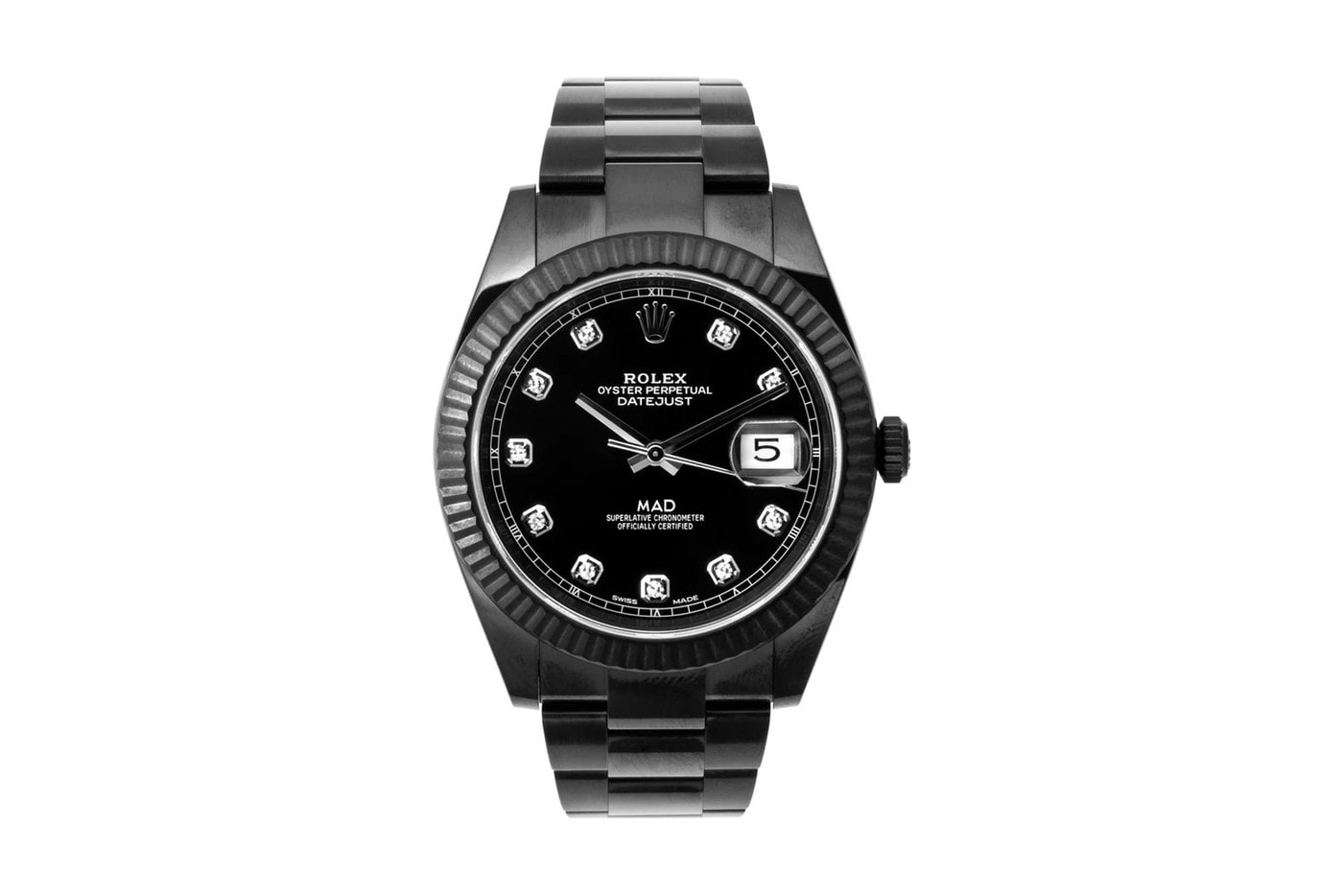MAD Paris 打造 Rolex Datejust 黑化鑽石定製腕錶