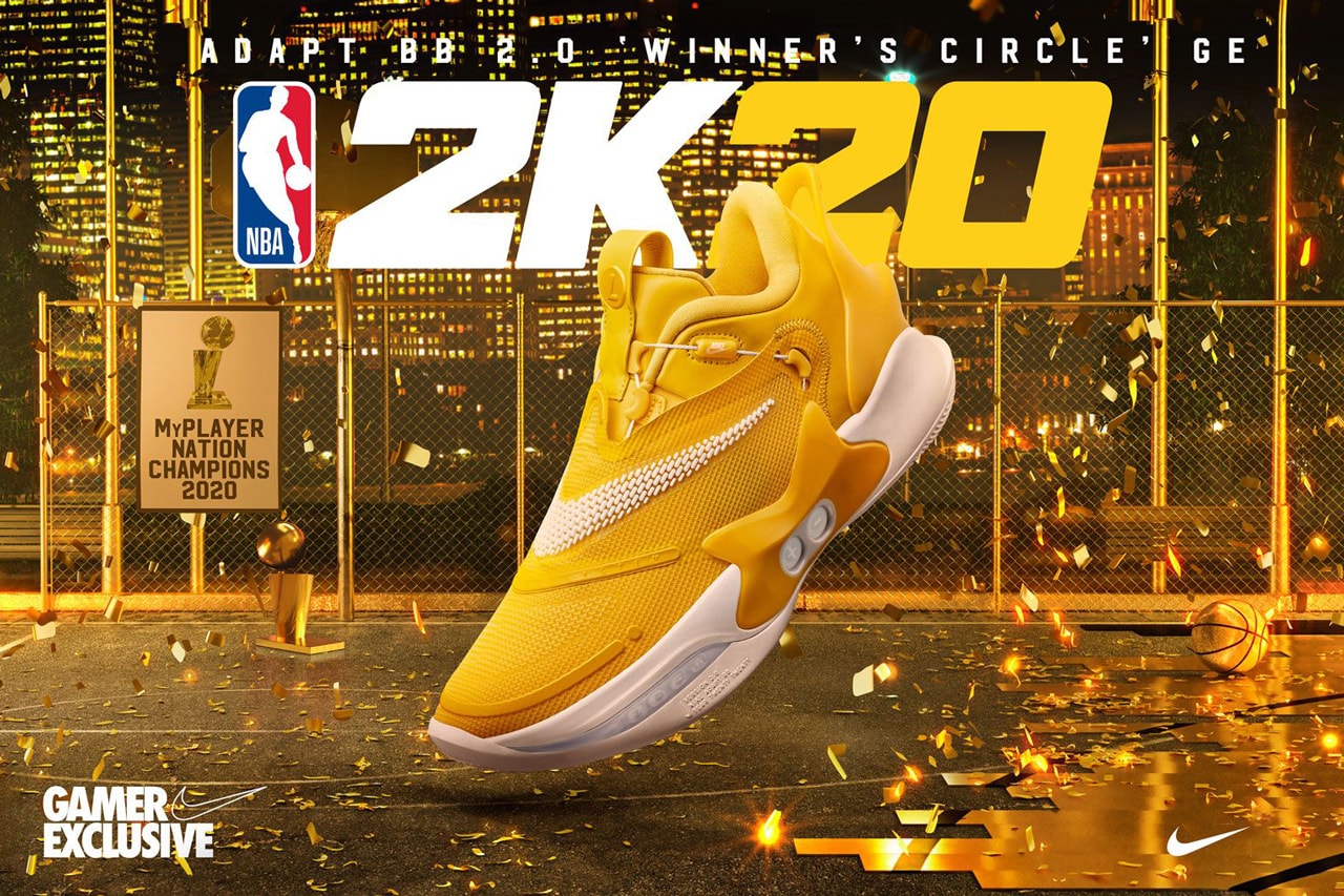 Nike 攜手 NBA 2K 推出全新決賽配色 Nike Adapt BB 2.0「Winner's Circle」
