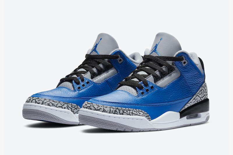 Air Jordan 3 Retro「Varsity Royal」配色鞋款官方圖輯釋出