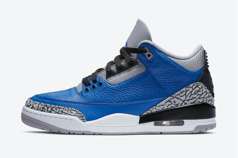 Air Jordan 3 Retro「Varsity Royal」配色鞋款官方圖輯釋出