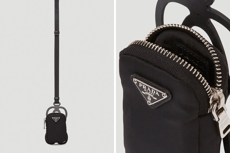 Prada 推出極簡主義隨身小物斜挎包