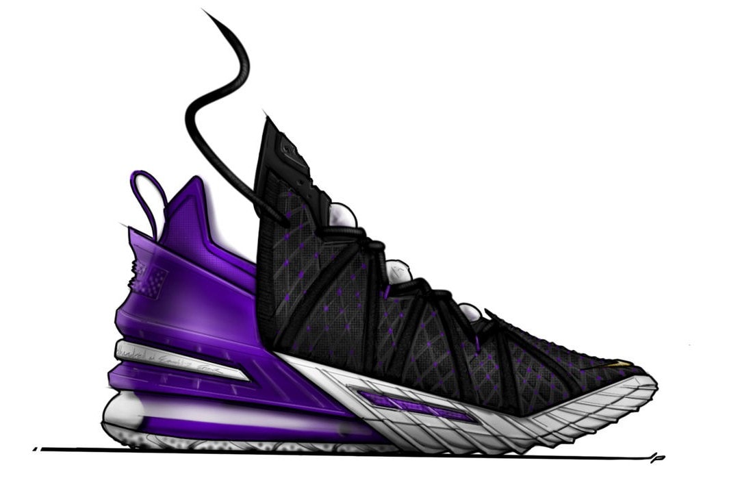 率先預覽 LeBron James 最新簽名戰靴 Nike LeBron 18 設計手稿