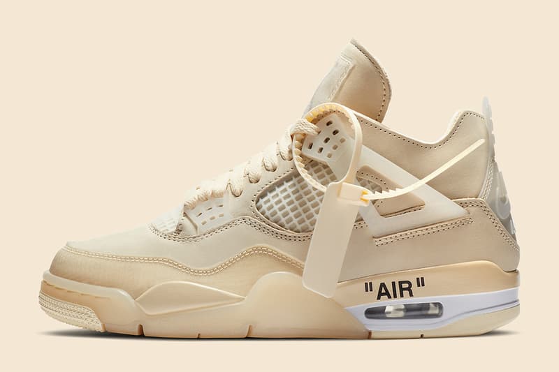 Off-White™ x Air Jordan 4「 Sail」鞋款官方圖輯正式公開