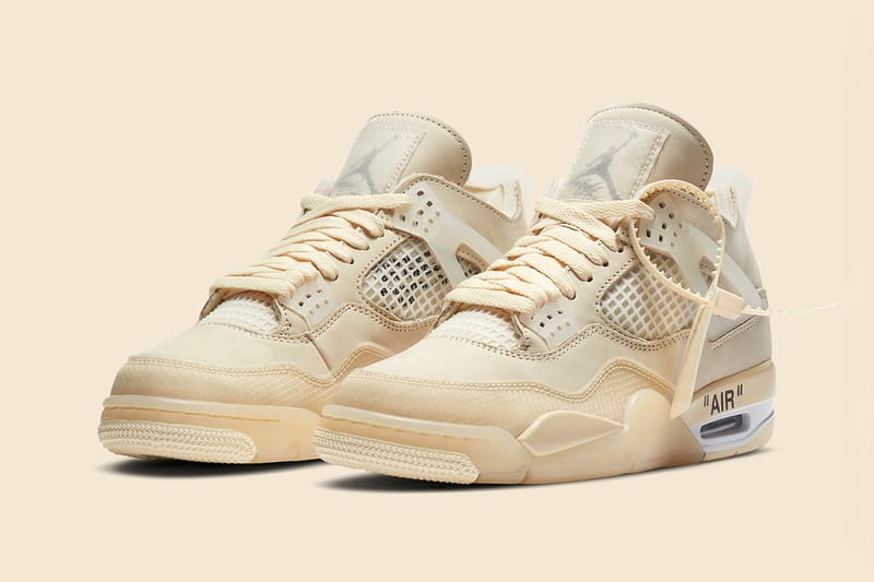 Off-White™ x Air Jordan 4「 Sail」鞋款官方圖輯正式公開