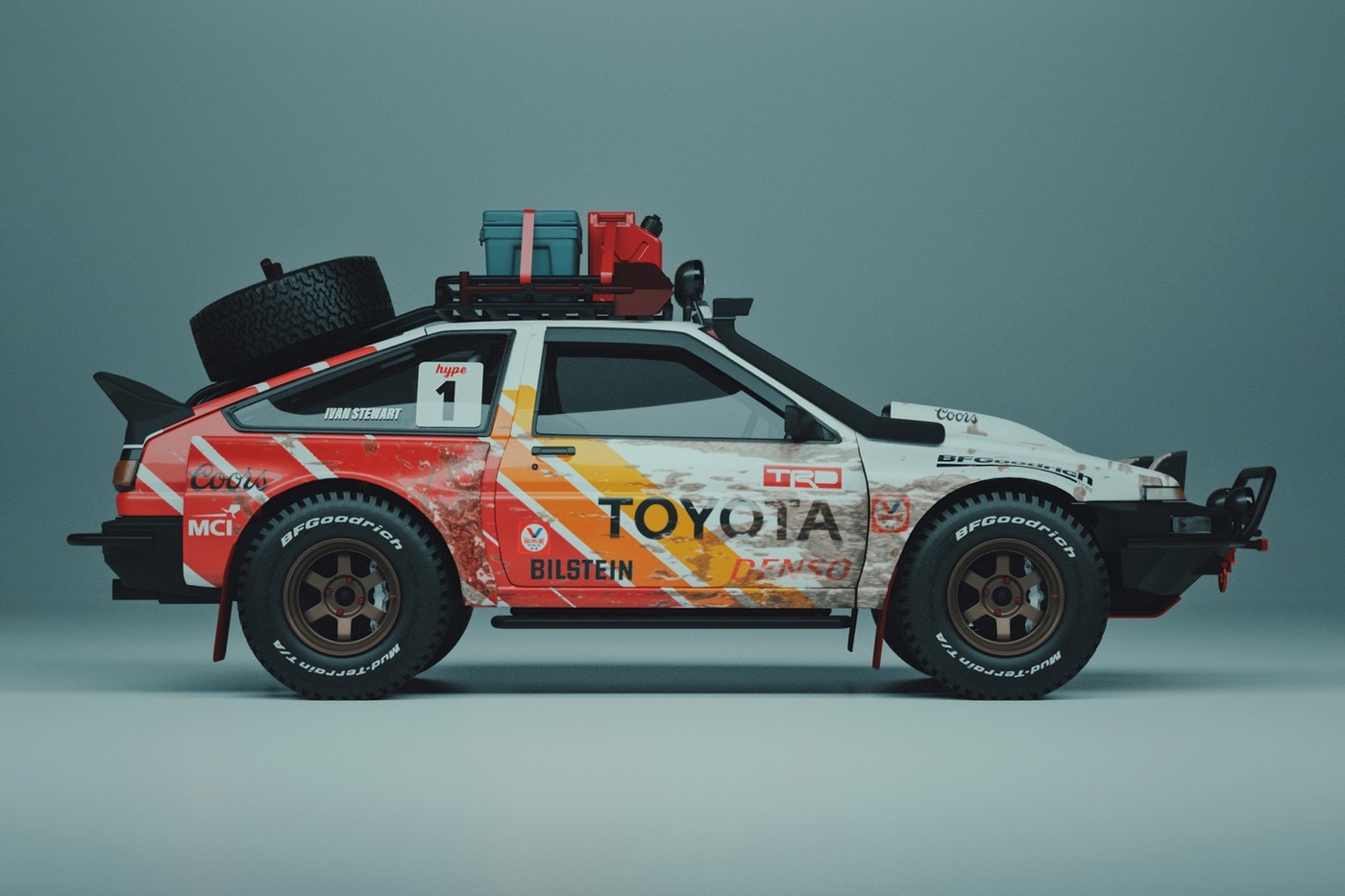藝術家打造 Toyoto AE86 越野版本改裝車型「Pandemic」