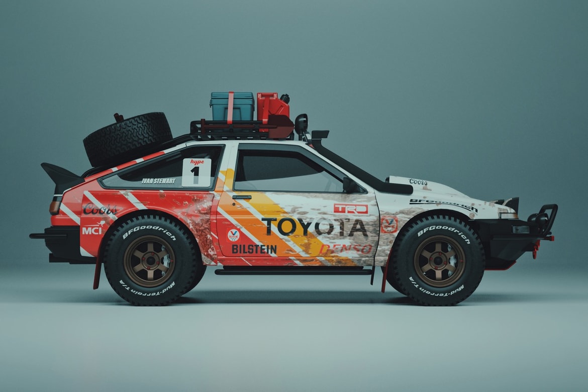 艺术家打造toyoto Ae86 越野版本改装车型 Pandemic Hypebeast 艺术家打造toyoto Ae86 越野版本改装车型 Pandemic Hypebeast