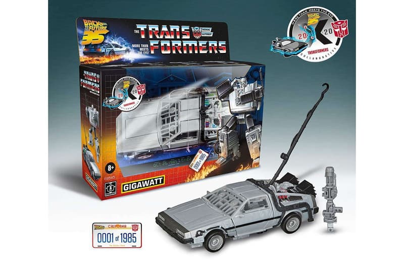 Hasbro 發表全新《變形金剛》x《Back To The Future》聯乘 Gigawatt DeLorean 模型