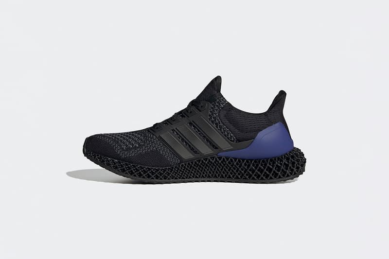 率先近賞 adidas 混種跑鞋 Ultra 4D 黑紫配色清晰官方圖輯