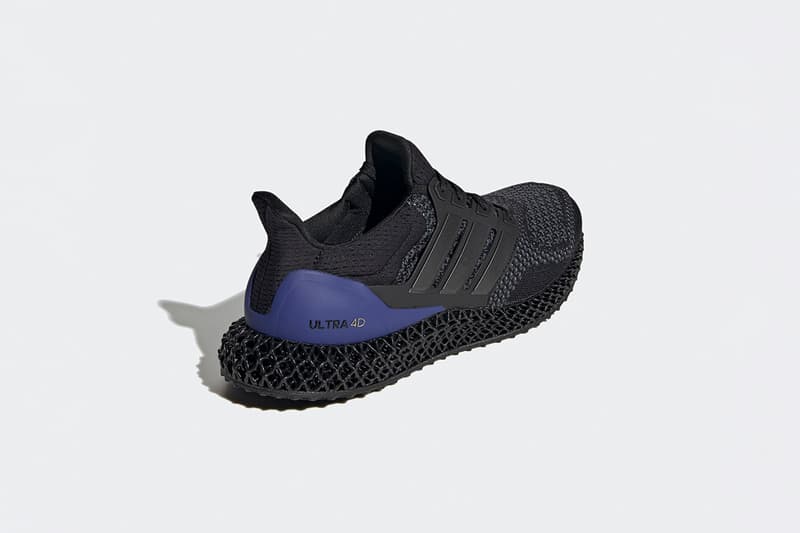 率先近賞 adidas 混種跑鞋 Ultra 4D 黑紫配色清晰官方圖輯