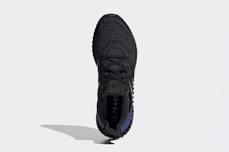 率先近賞 adidas 混種跑鞋 Ultra 4D 黑紫配色清晰官方圖輯