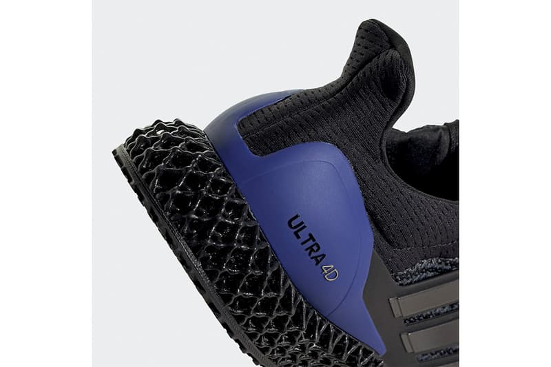 率先近賞 adidas 混種跑鞋 Ultra 4D 黑紫配色清晰官方圖輯