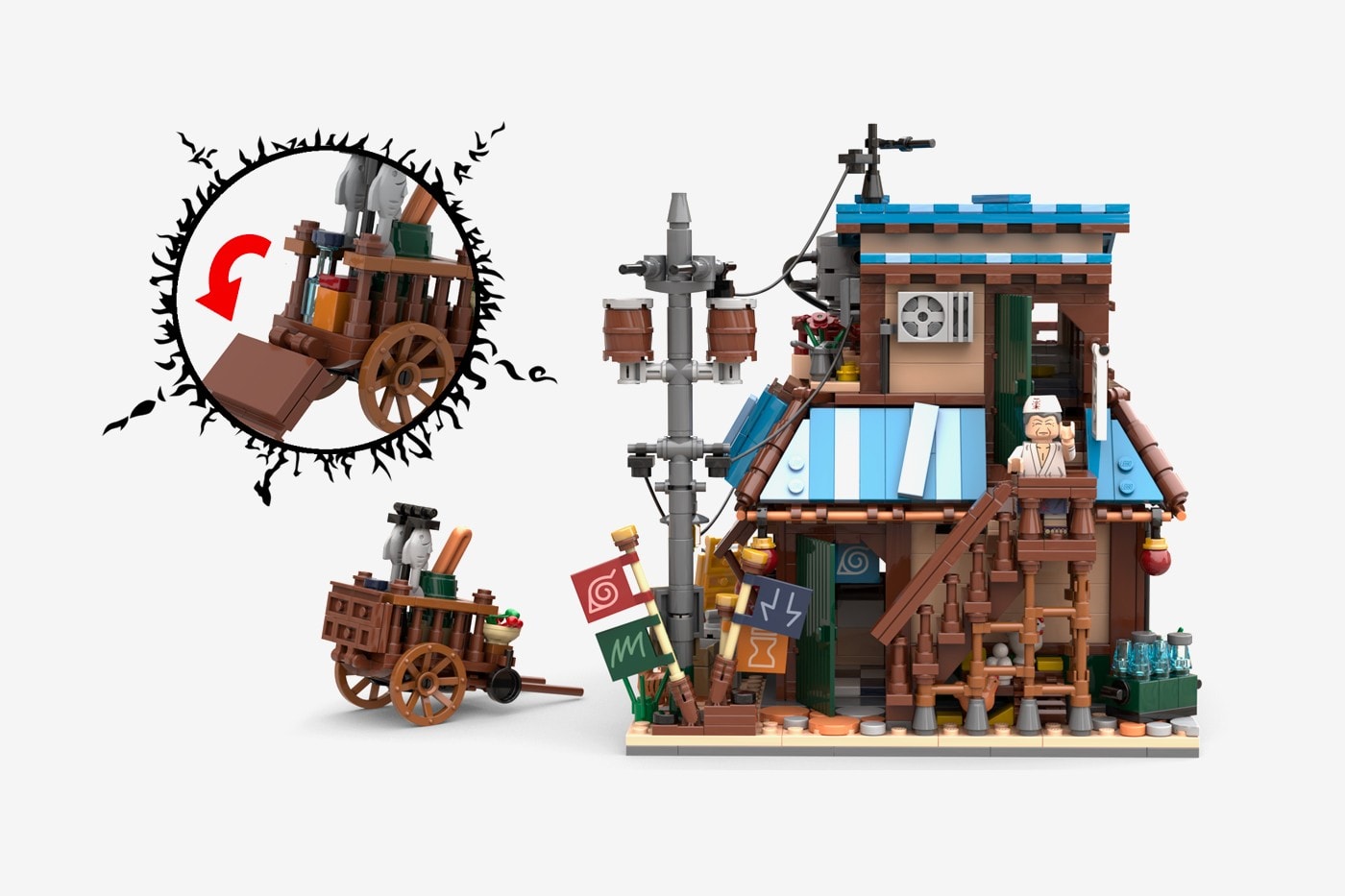 LEGO IDEAS 實體化《Naruto》經典場景「一楽拉麵」