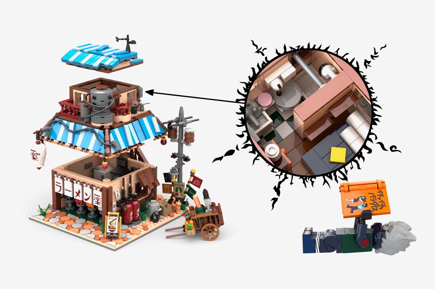 LEGO IDEAS 實體化《Naruto》經典場景「一楽拉麵」