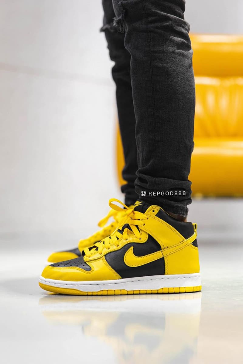 率先預覽 Nike Dunk High SP 最新配色「Varsity Maize」實著圖輯