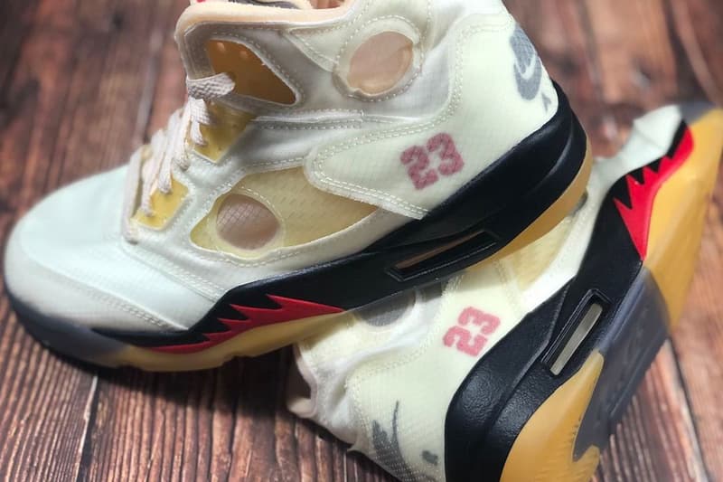 近覽 Off-White™ x Jordan Brand 話題聯乘 Air Jordan 5「Sail」最新圖輯