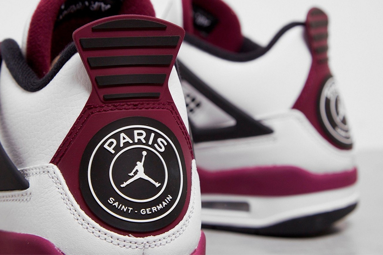 近賞 Paris Saint-Germain x Air Jordan 4 最新聯乘鞋款