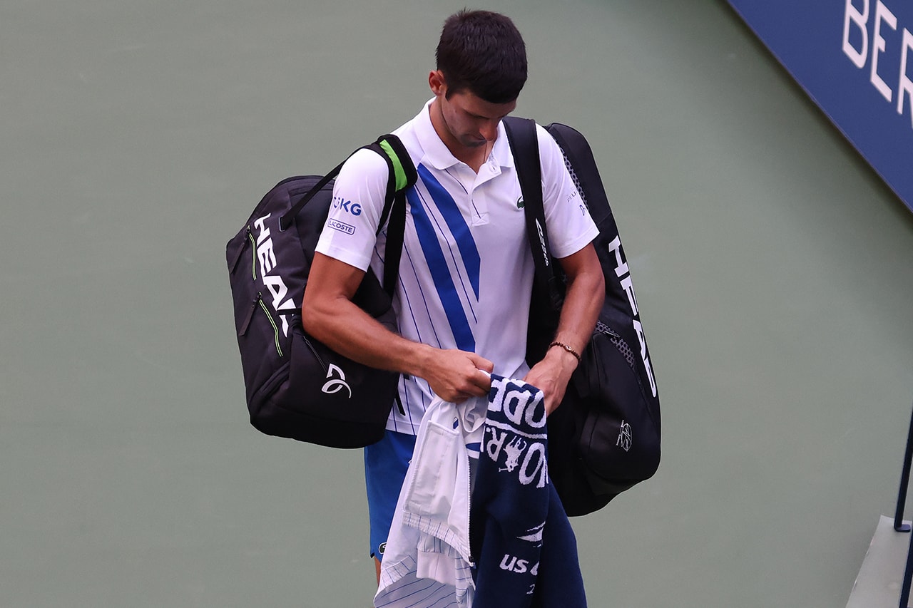 Novak Djokovic 因意外擊球打中線審而遭美網終止參賽資格