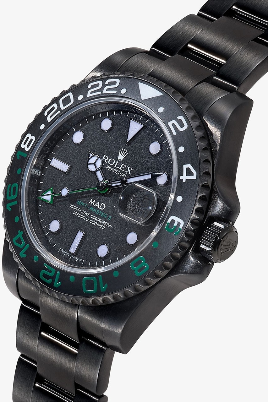 MAD Paris 推出全新 Rolex GMT Master II 紅綠細節定製腕錶