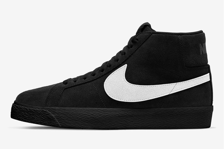 Nike SB Blazer Mid 最新黑白對比配色「Black Suede」正式登場