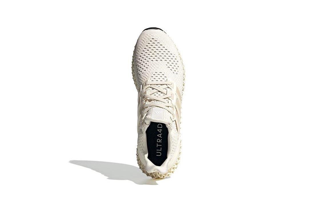 adidas 混種跑鞋 Ultra4D 全新配色「Footwear White/Core White」發佈