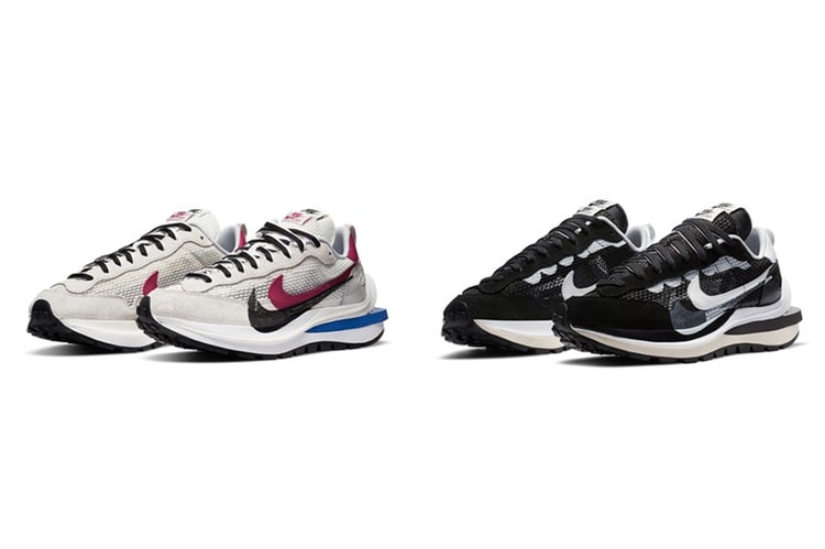 sacai x Nike Vaporwaffle 最新聯名配色「Red/White/Blue」與「Black/White」登場