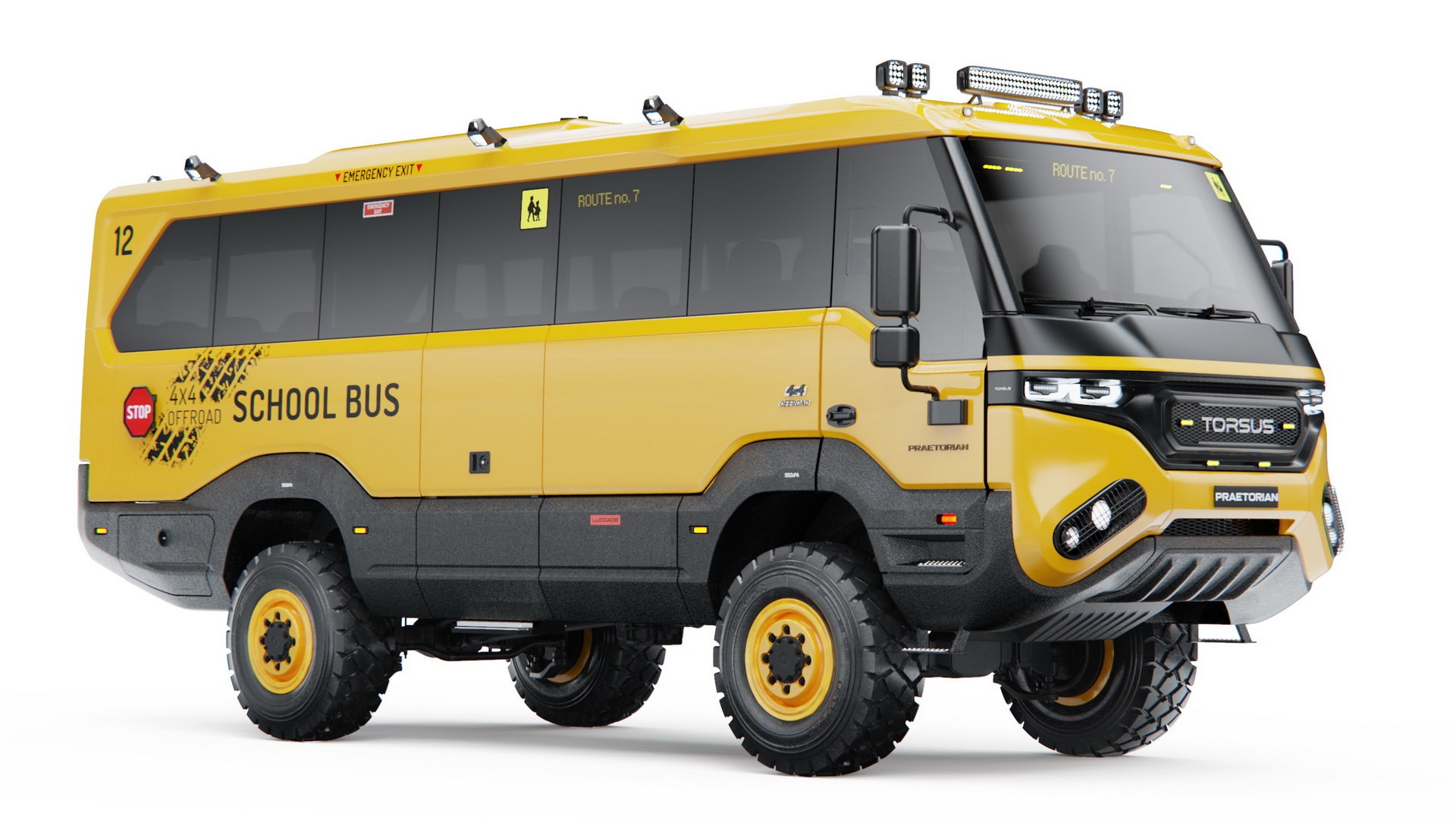 捷克汽車品牌 Torsus 發表全新「越野」Praetorian School Bus 車款