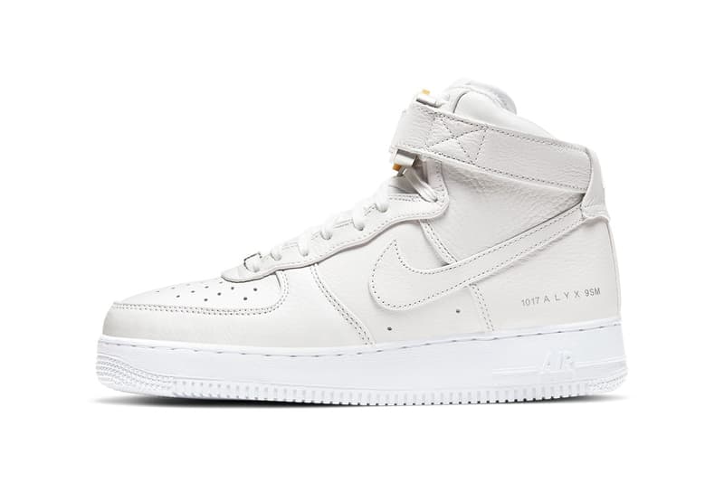 1017 ALYX 9SM x Nike Air Force 1 最新聯乘全白配色官方圖輯發佈